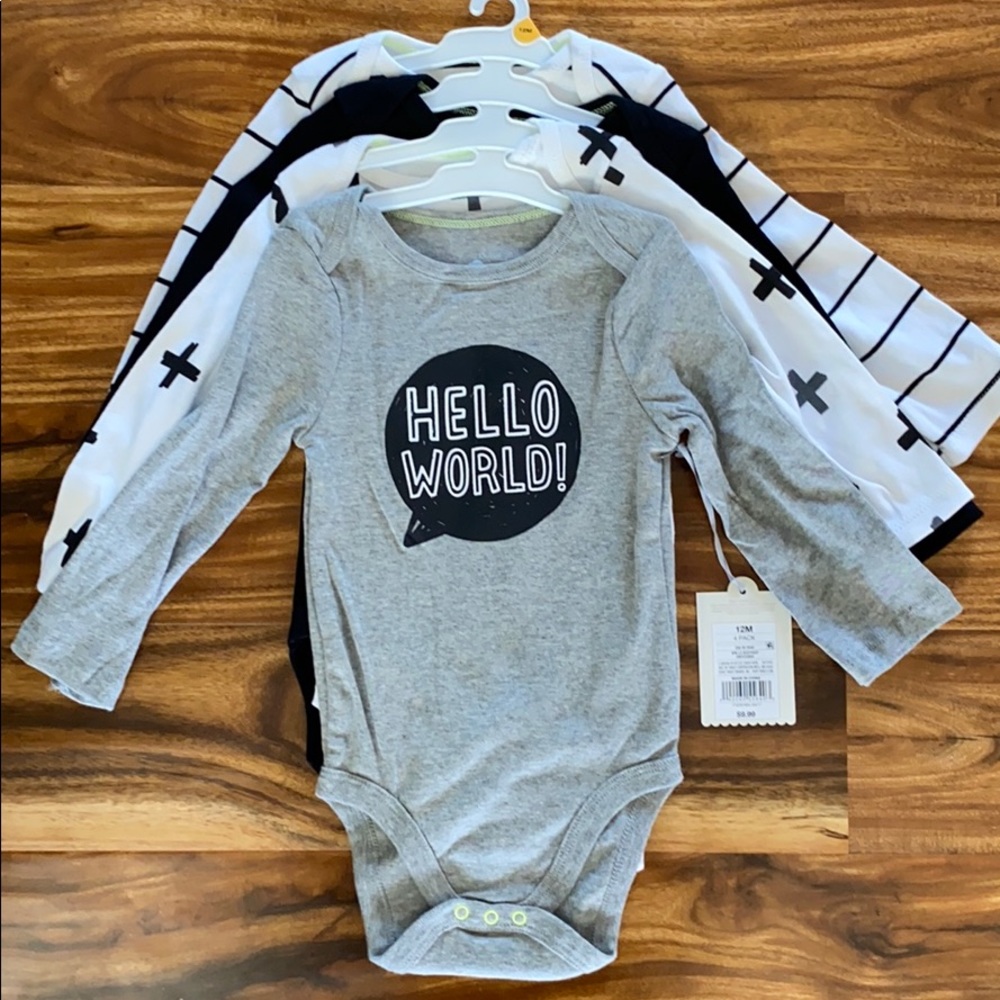 12 month long sleeve onsies